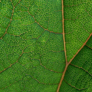 Abstract photo of a green leaf